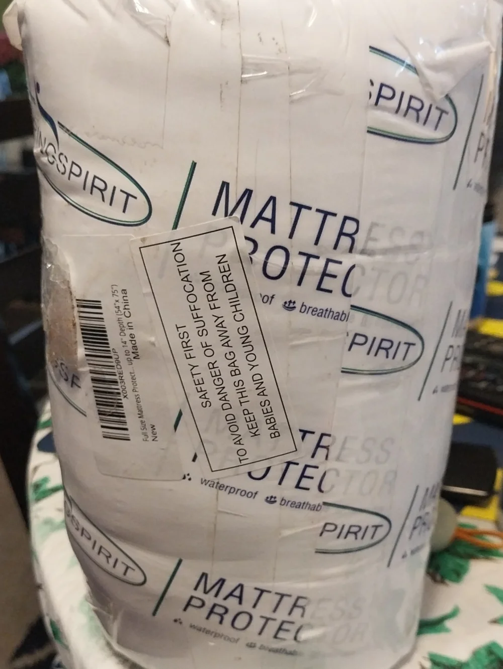 SPIRIT White Full Mattress Protector - Waterproof Breathable Cover